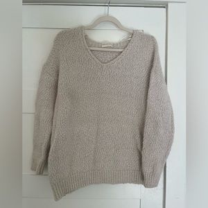 Dreamers Slouchy Shimmery Pullover Sweater